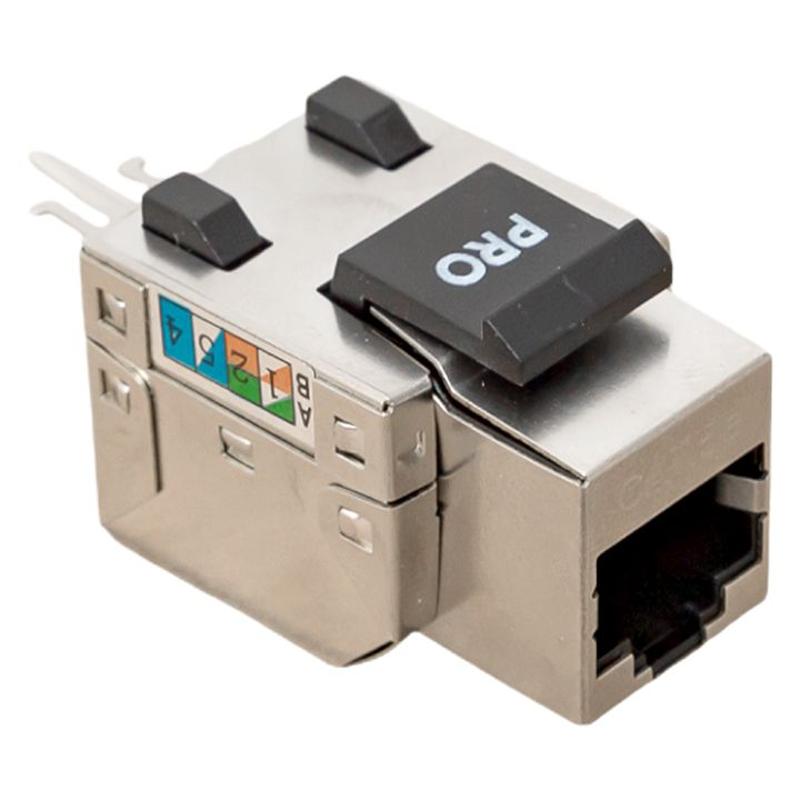 Модуль Keystone розеточный TERACOM PRO Cat.5E RJ-45 экранирован FTP 110 IDC 90 градусов | TRP-KSTN-SOCK-90D-5EFTP | EKF — EKF