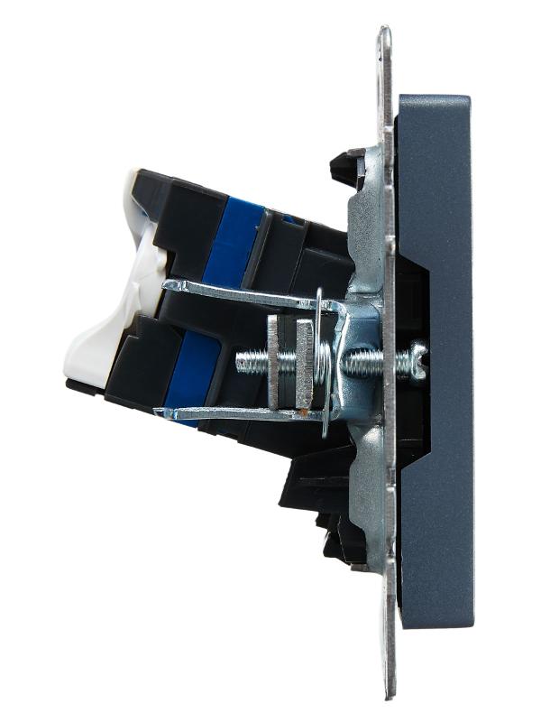 BRITE Розетка компьютерная RJ45 кат.6 РК11-БрМ маренго | BR-K10-2-K35 | IEK — миниатюра 3