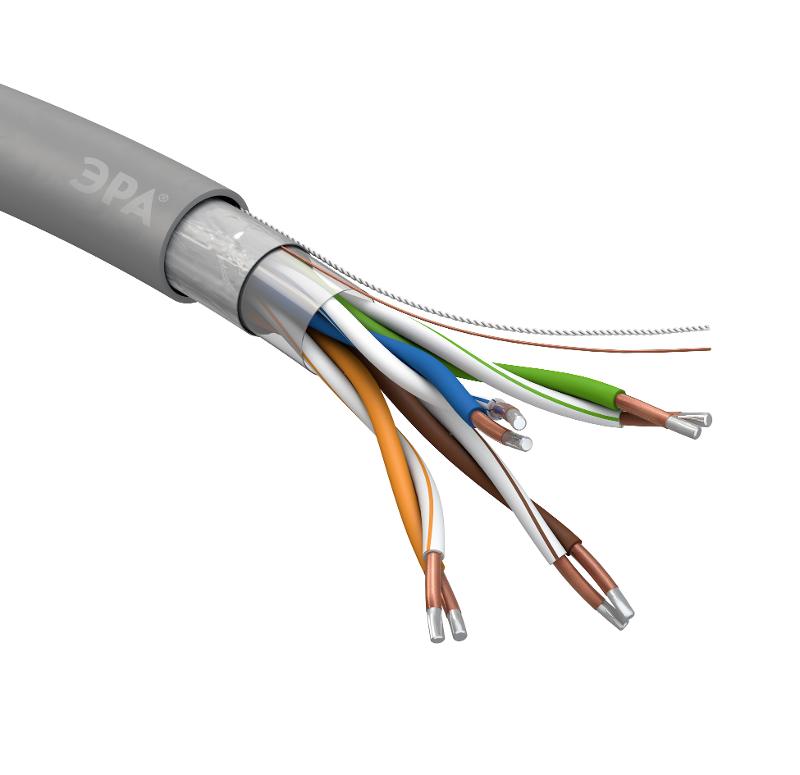 Кабель витая пара F/UTP 4x2x24 AWG Cat5e CCA PVC 305м SIMPLE (2/30) | Б0044440 | ЭРА — миниатюра 3