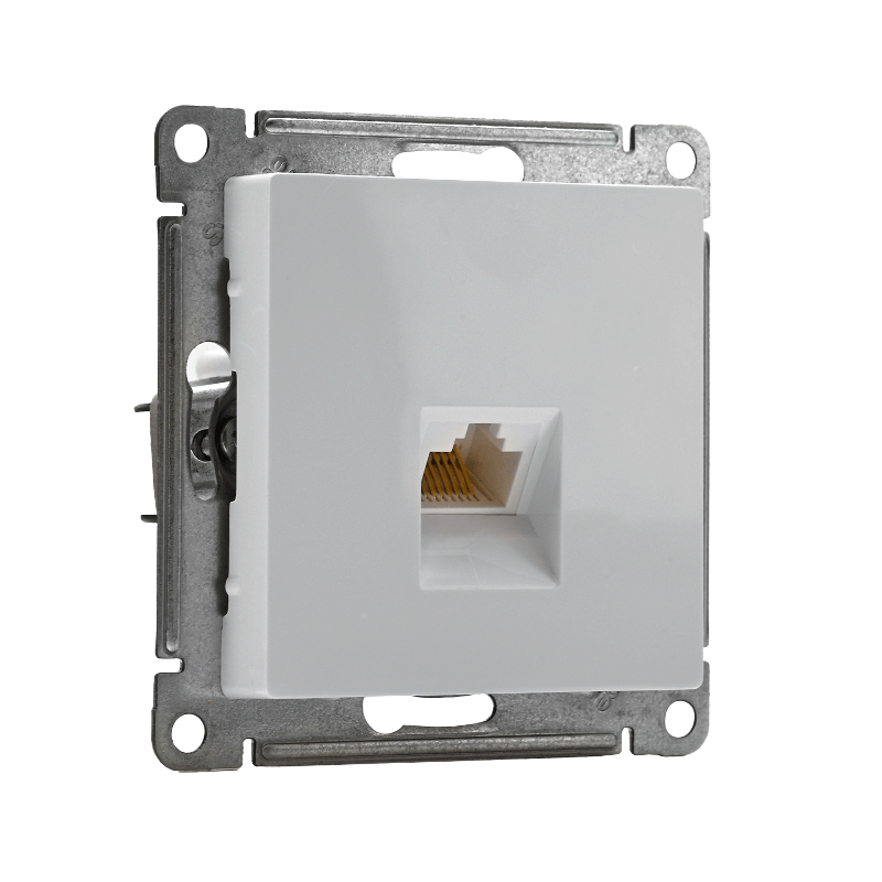 AtlasDesign Белый Розетка компьютерная RJ45, механизм | ATN000183 | SE — миниатюра 3