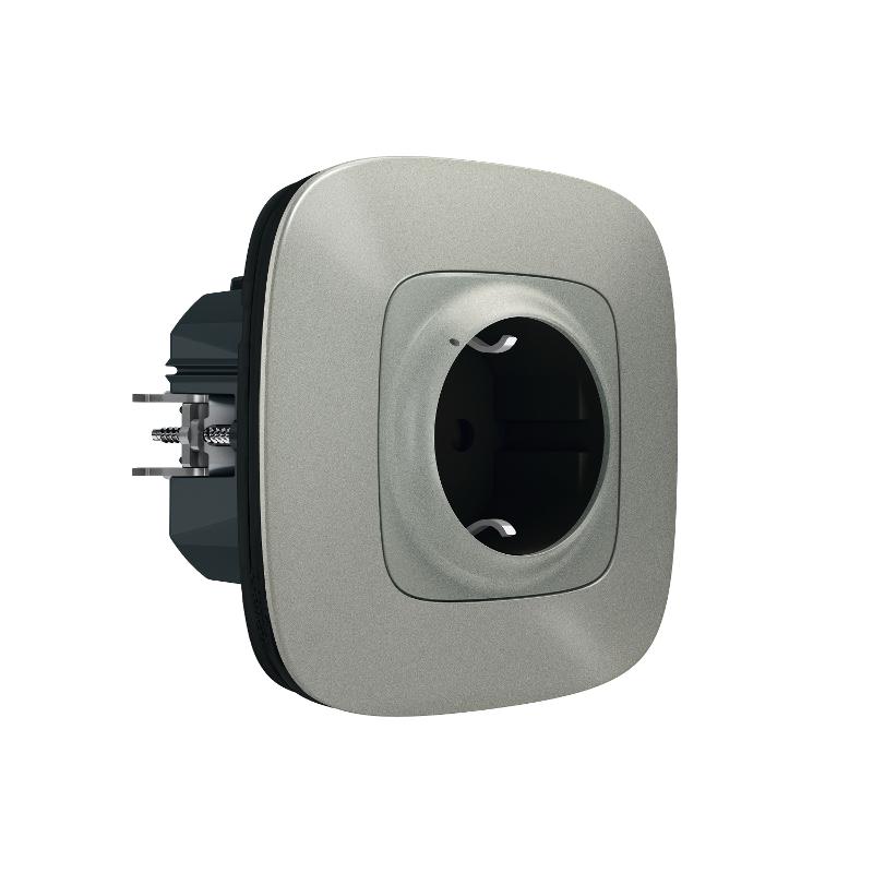 Розетка умная с/з Valena Allure 16А 230В алюм. Netatmo — миниатюра 2