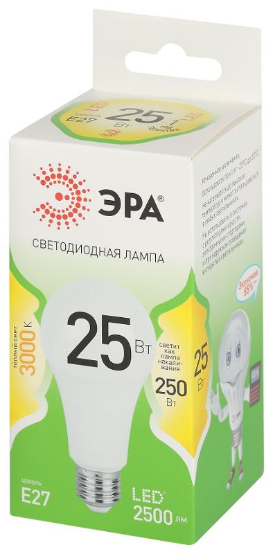 Лампа светодиодная  GREEN LINE LED A60-25W-830-E27 GL E27 25 Вт груша теплый свет | Б0067087 | ЭРА — миниатюра 5