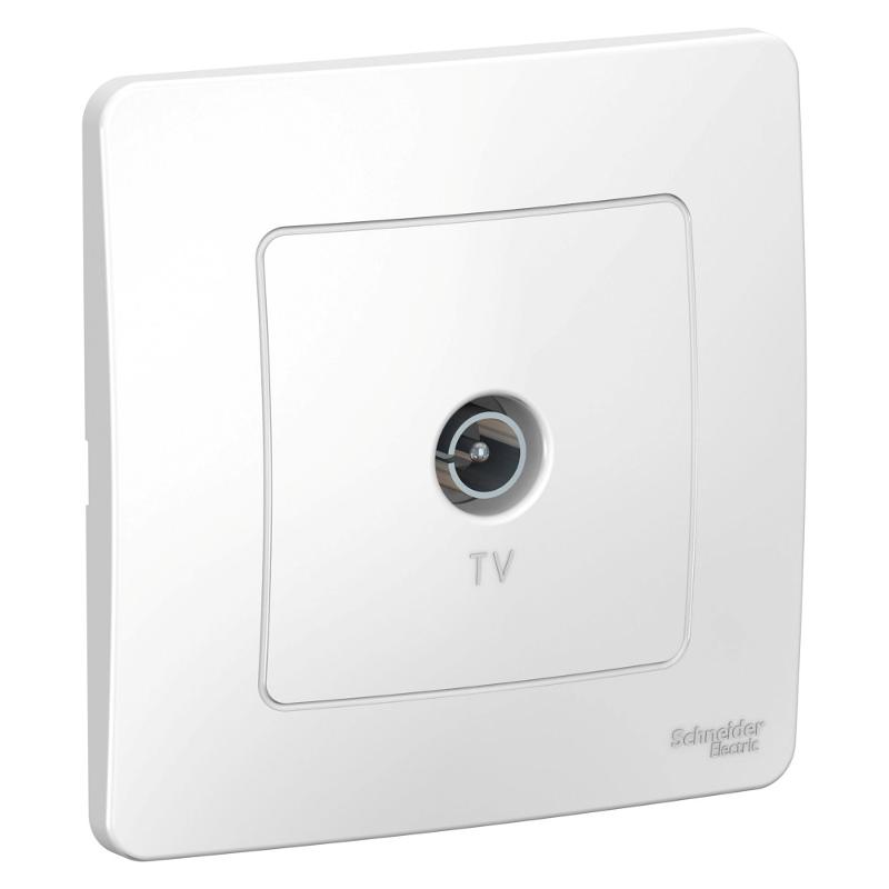 Blanca Белый С/У Розетка TV | BLNTS000011 | SE — Systeme Electric