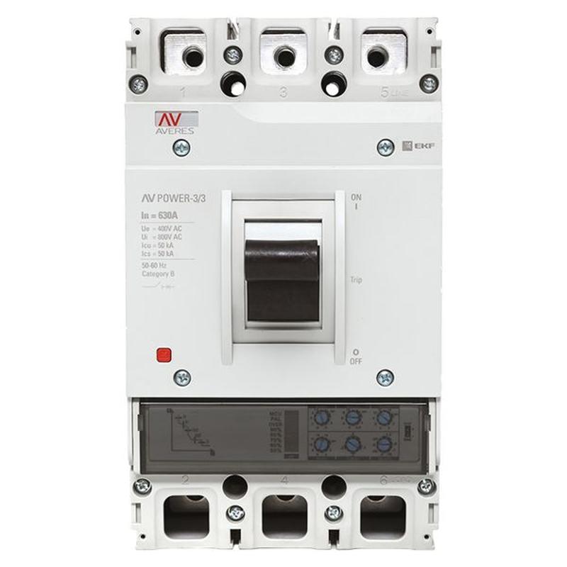 Выключатель автоматический AV POWER-3/3 630А 50kA ETU2.0 | mccb-33-630-2.0-av | EKF — миниатюра 13