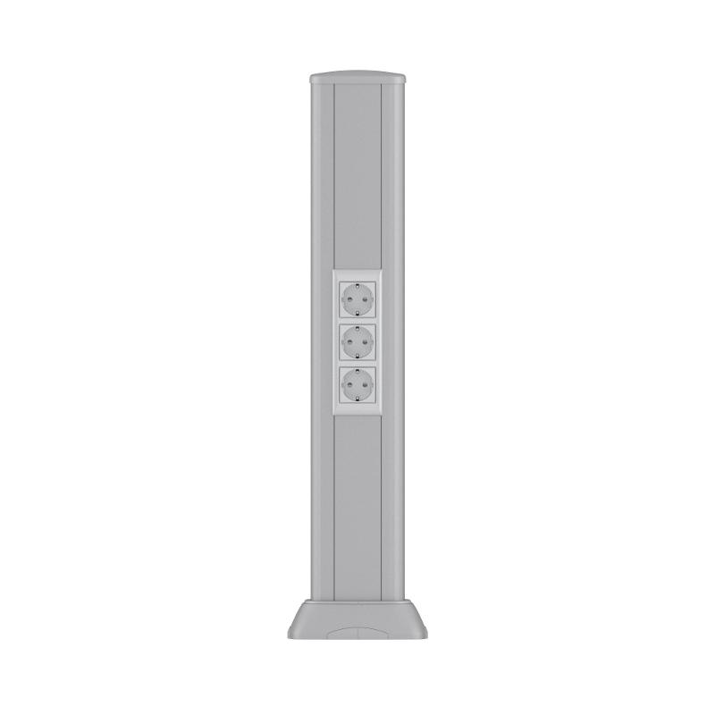 Колонна алюминиевая 0,71 м, цвет серый муар, RAL 9006 | 09594 | DKC — DKC (ДКС)
