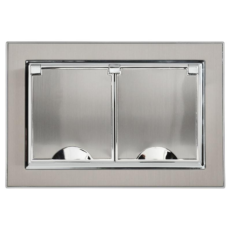 BRITE Роз. 2-я с кр 16А сб IP44 РСбш12-3-44-БрГН мет х/н  | BR-R26-16-44-M-K23-F | ИЭК — миниатюра 2