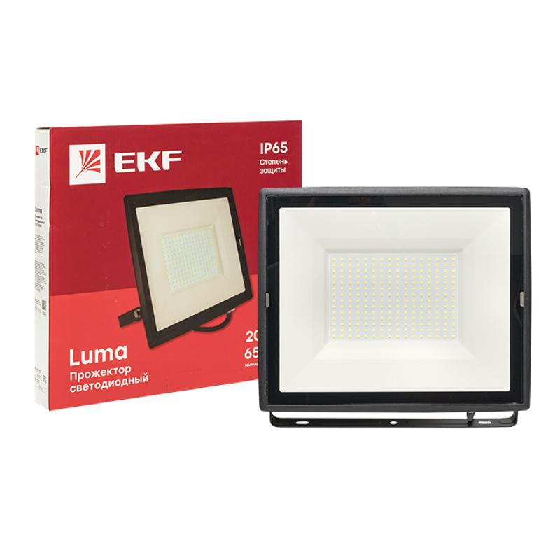 Прожектор светодиодный СДО-3008 200Вт 6500К IP65 EKF Basic | FLL-3008-200-6500 | EKF — миниатюра 6
