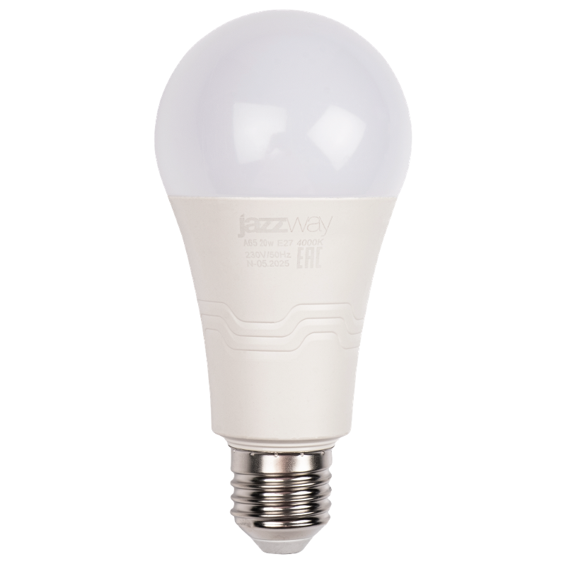 Лампа светодиодная (улучш. хар-ки) PLED-LX A65 20w E27 4000K  | .5025264 | Jazzway — Jazzway