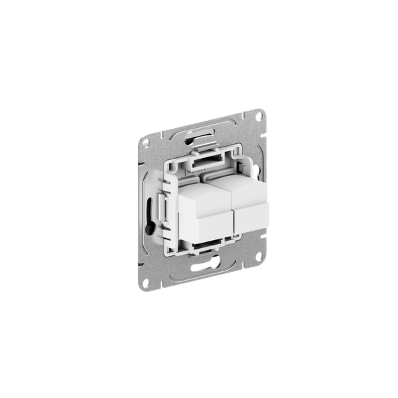 Механизм розетки RJ45 - 2шт, (cat5), чёрный Эпика EKF | UP1-SOB-2RJ45-5 | EKF — миниатюра 4