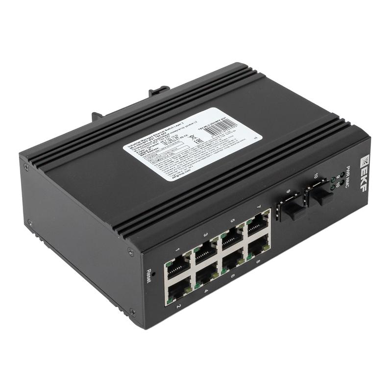 Промышленный управляемый коммутатор уровня L2 TSX-ML2-2GX/SFP-8GT, 2 порта 1000Base-X SFP, 8 портов 10/100/1000Base-T(X) RJ45, монтаж на динрейку TSX  — миниатюра 9
