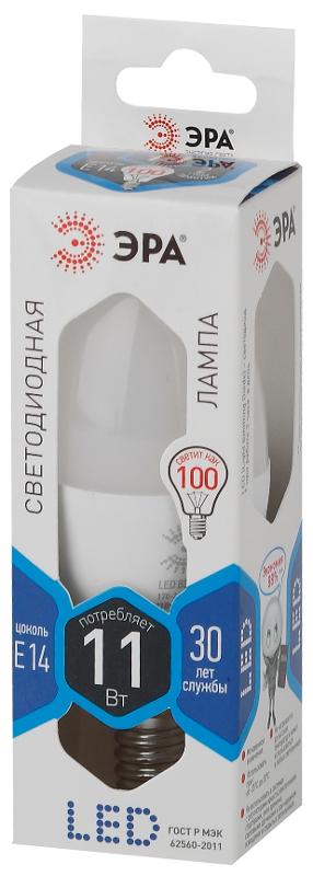 Лампа светодиодная LED 11Вт Е14 4000К СТАНДАРТ smd B35-11w-840-E14 | Б0032982 | ЭРА — миниатюра 2