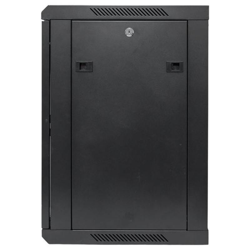 Шкаф настенный 19" TERACOM PRO 12U 600х450 мм дверь стеклянная с замком-ручкой чёрный | TRP-WLL-1264-40B | EKF — миниатюра 44