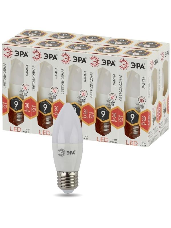 Лампа светодиодная LED 9Вт Е27 2700К smd B35-9w-827-E27 | Б0027971 | ЭРА — миниатюра 5