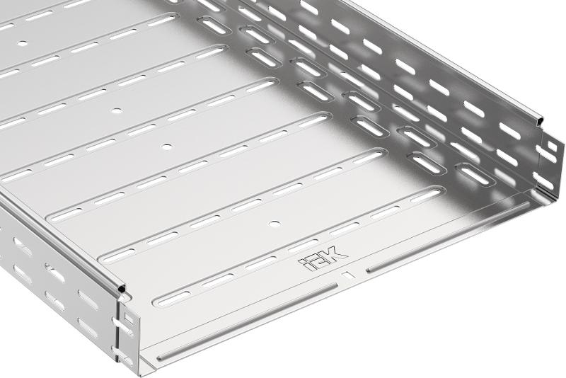 ESCA Лоток перфорированный 80х400х3000 RAL 9016 | CLPK10-080-400-3 | IEK — IEK (ИЭК)