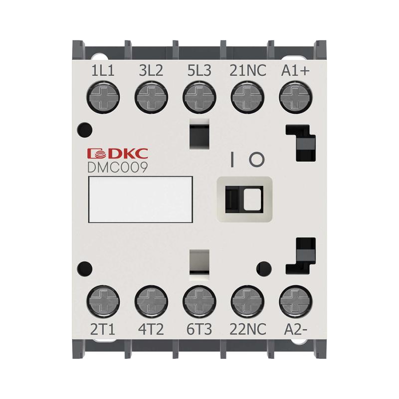 Миниконтактор YON DMC009 9A 4кВт AC3 3P кат. 12В DC 1НО | DMC009-3C10D012 | DKC — миниатюра 2