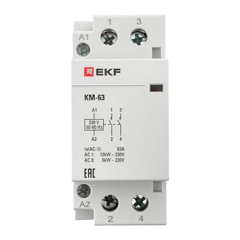 Контактор модульный КМ 63А 2NО (2 мод.) EKF PROxima | km-2-63-20 | EKF — миниатюра 7