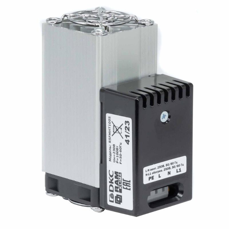 Обогреватель компактный с вентилятором, P=100W, 230V | R5FMHT100S | DKC — DKC (ДКС)