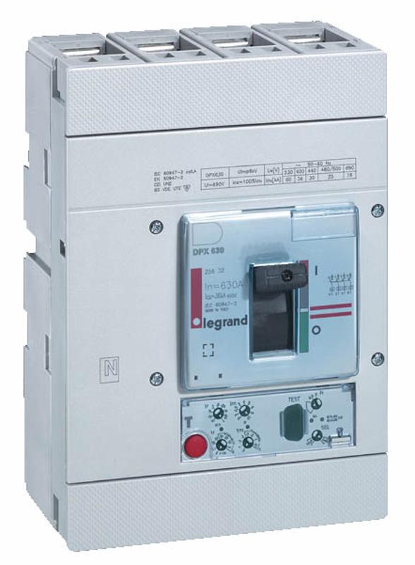 Выключатель автоматический DPX3 630 - эл. расцепитель S2 - 36 кА - 400 В~ - 3П - 320 А — миниатюра 2