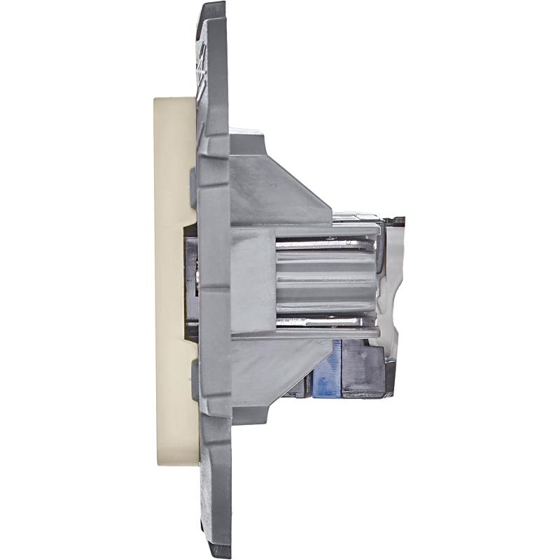 Розетка компьютерная RJ45 категория 6 UTP - Legrand Inspiria - слоновая кость — миниатюра 7