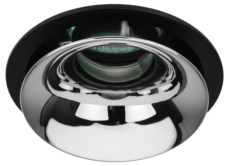 Cветильник встраиваемый декоративный KL103 BK/CH MR16 GU5.3 черный хром | Б0056355 | ЭРА — миниатюра 4