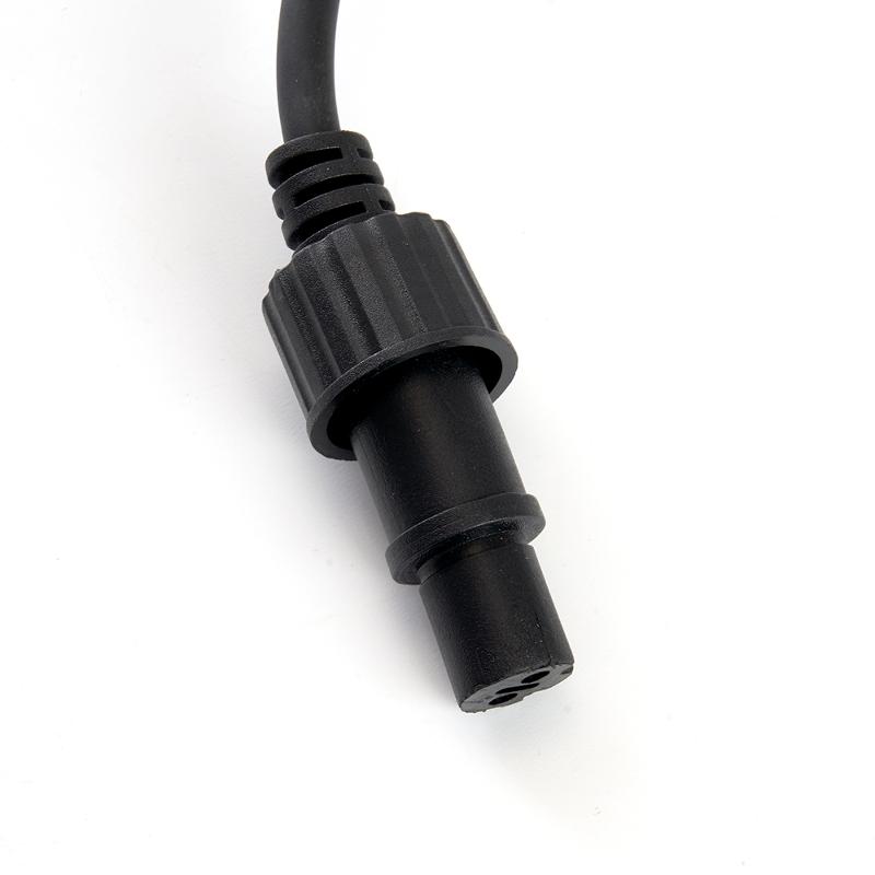 Сетевой шнур для гирлянд 3м, 2*0,5мм2, IP44, черный, DM403 | 48190 | FERON — миниатюра 3