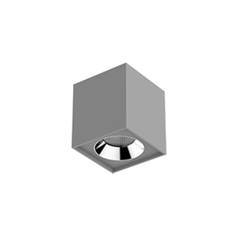 Светильник светодиодный DL-02 Cube накладной 100*110 12W 4000K 35° RAL7045 серый муар | V1-R0-H0360-20000-2001240 | VARTON — VARTON