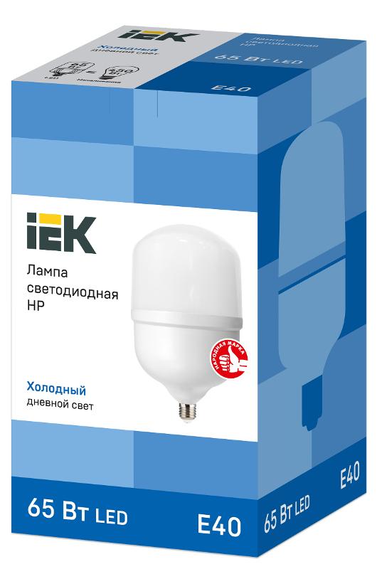 Лампа светодиодная промышленная HP 65Вт 230В 6500К E40 | LLE-HP-65-230-65-E40 | IEK — миниатюра 3