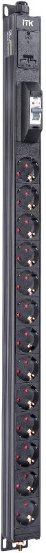BASE PDU PV0111 19U 1ф 16А 13SCHUKO 2,6м SCHUKO | BS-PV12-13D-11 | ITK — фото 1 | Sento