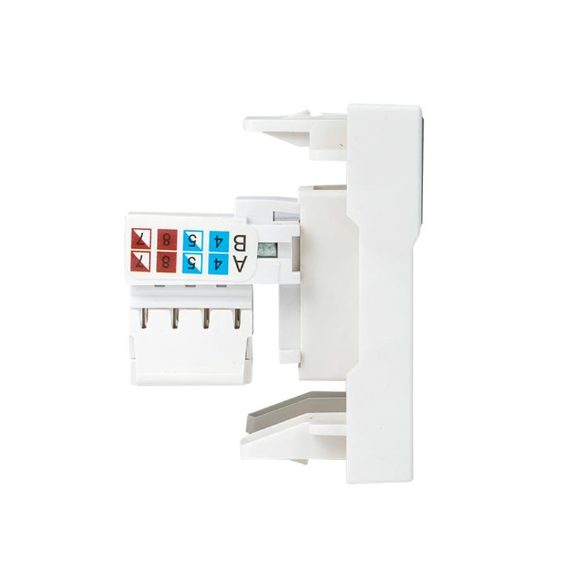 Розетка RJ45, категории 5е (ширина 2 модуля) | E2MK015E-135-10 | EKF — миниатюра 3