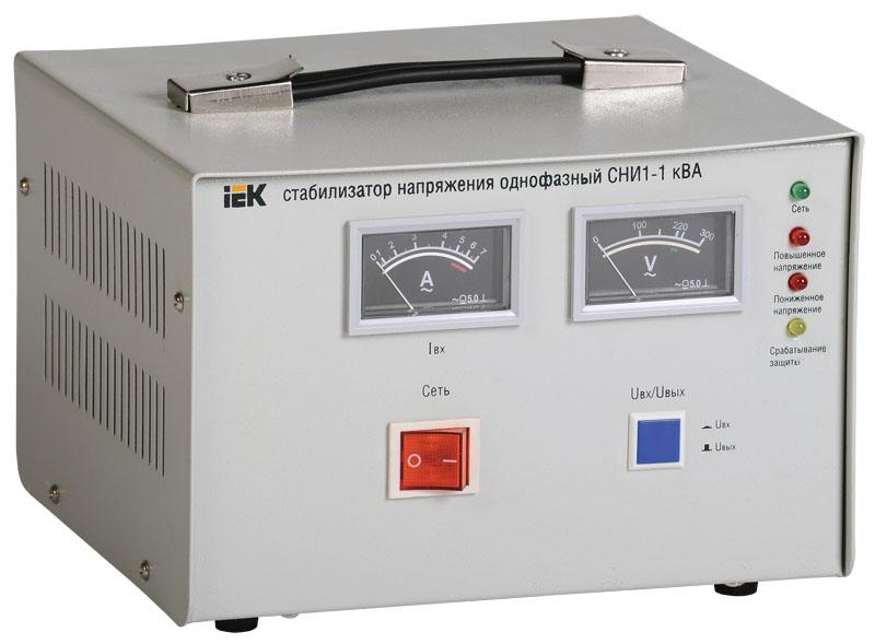 Стабилизатор напряжения СНИ1-1 кВА однофазный  | IVS10-1-01000 | IEK — IEK (ИЭК)