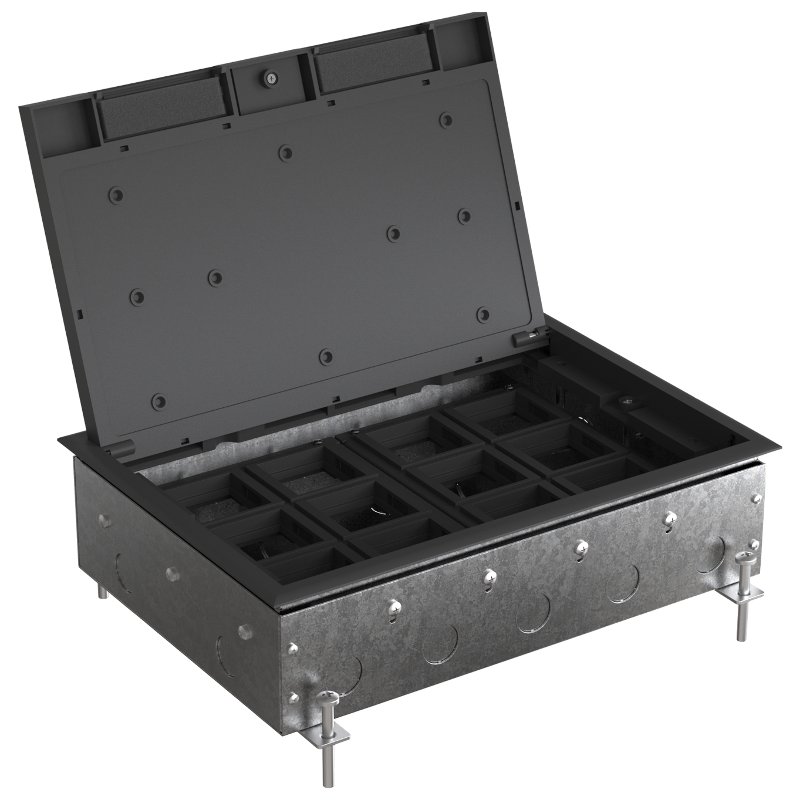 MultiDesk Люк на 24 модулей IP40 для бетонных полов с монтажной коробкой, тип MDK10 | MDK10224 | SE — миниатюра 9