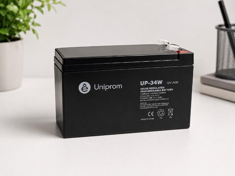 VRLA Батарея Uniprom 12V 9Ач свинцово-кислотная | UP-34W | SE — Systeme Electric