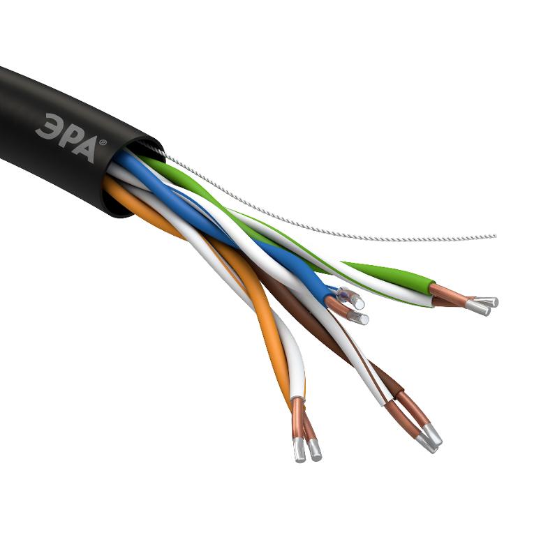 Кабель витая пара U/UTP 4x2x24AWG Cat5e CCA PE OUTDOOR 305м SIMPLE (2/30) | Б0044436 | ЭРА — миниатюра 3