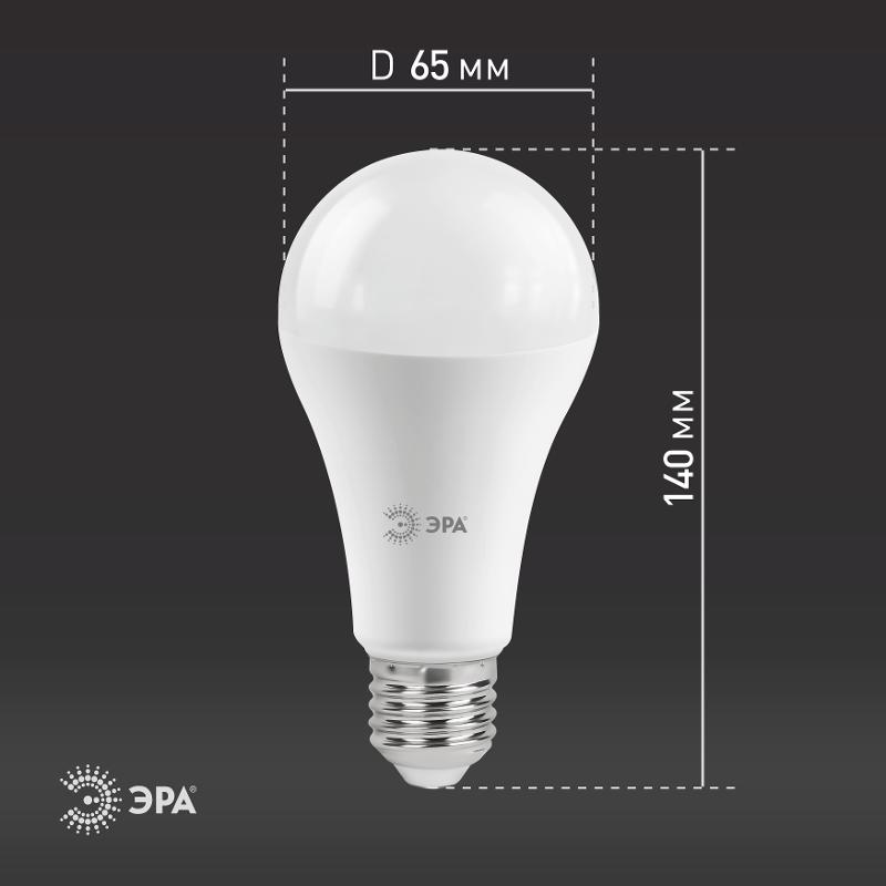Лампа светодиодная LED 19Вт Е27 4000К A65-19W-840-E27 | Б0031703 | ЭРА — миниатюра 4
