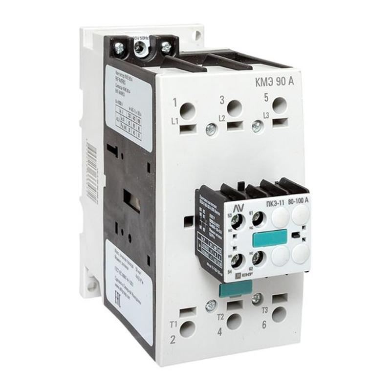 Комплект КМЭ 90А 230В АС с дополнительными контактами 1НО+1НЗ EKF AVERES | ctr-s-90-00-230-av-22 | EKF — EKF