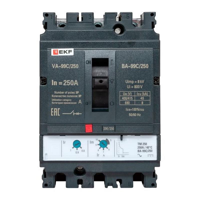 Выключатель автоматический ВА-99C (Compact NS) 250/250А 3P 45кА EKF PROxima | mccb99C-250-250 | EKF — миниатюра 17