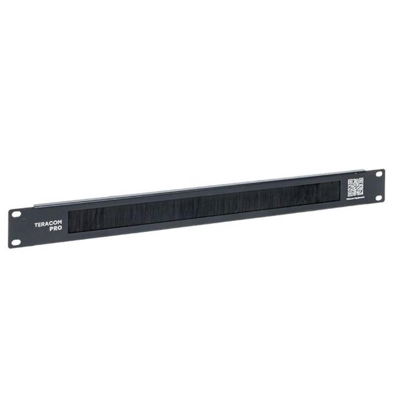 Щёточный ввод TERACOM PRO 1U чёрный|TRP-1BR-BK|EKF — EKF