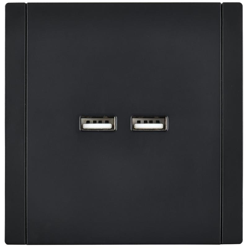 FORTE&PIANO Розетка USB A+A 3,1А FP149 черный — миниатюра 2