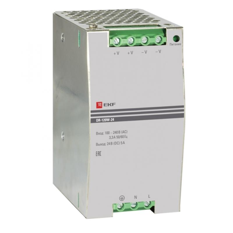 Блок питания 24В DR-120W-24 EKF PROxima | dr-120w-24 | EKF — EKF