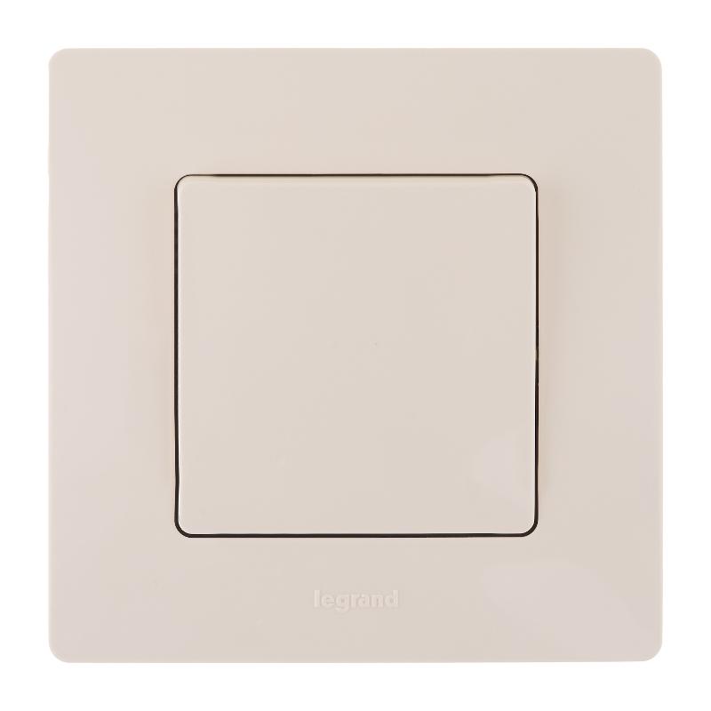 Переключатель одноклавишный IP44 - Legrand Etika - 10А 250В безвинтовые зажимы - слоновая кость — миниатюра 5
