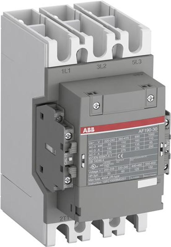 Контактор AF190-30-11-33, катушка 100-250В AC/DC с интерфейсом для подключения к ПЛК|1SFL487002R3311| ABB — ABB