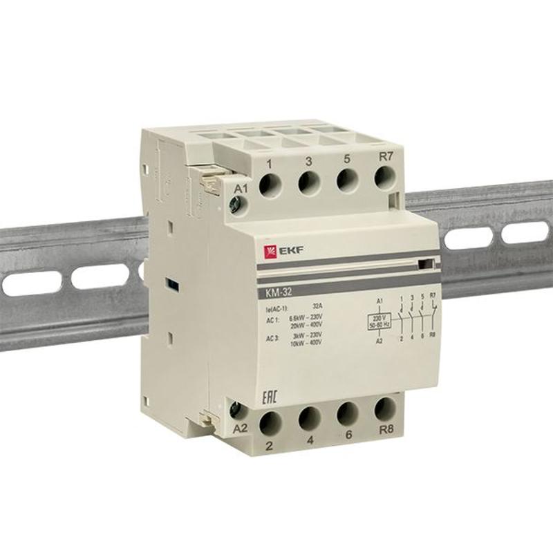 Контактор модульный КМ 32А 3NО+NC (3 мод.) EKF PROxima | km-3-32-31 | EKF — миниатюра 9