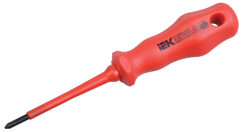 Отвертка крестовая Profi Ph2х100мм 1000В  | TSC-3PH-2100 | IEK — миниатюра 2