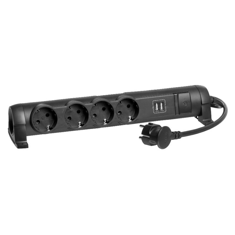 COMFORT Удл. У04К 1,5м 3х1,5мм2 16А USB A+C 20Вт черн. — миниатюра 3