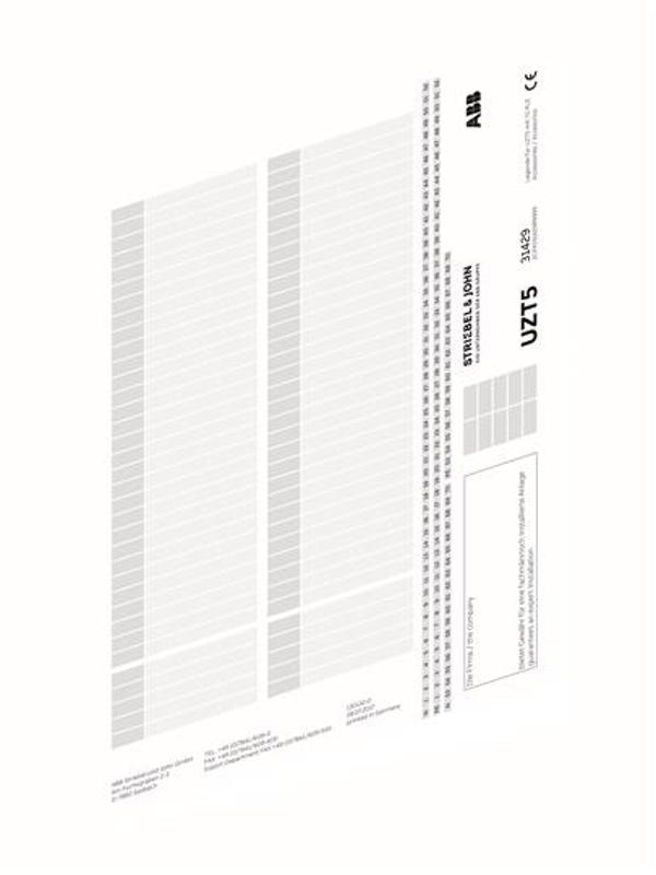 UZT5 Набор маркировки UK600 | 2CPX031429R9999 | ABB — ABB