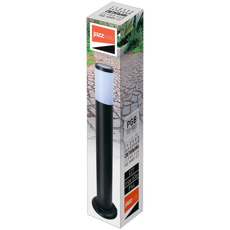 Светильник светодиодный уличный PGB 02-900 E27 230V BL (черный) IP44 столбик | .5040731 | Jazzway — миниатюра 5