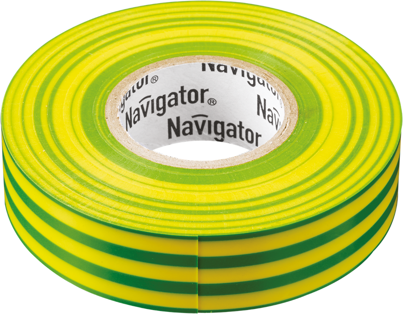 Изолента NIT-B15-20/YG жёлто-зелёная | 71108 | Navigator — Navigator