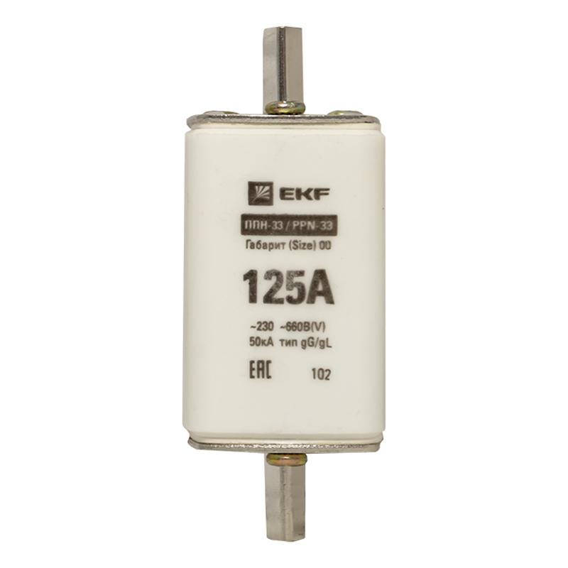 Плавкая вставка ППН-33 160/125А габарит 00 | fus-33/160/125 | EKF — миниатюра 6
