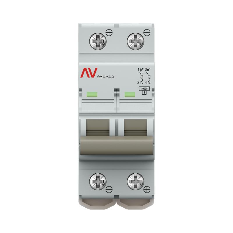 Выключатель автоматический AV-10 DC 2P 40A (C) 10kA  AVERES |mcb10-DC-2-40C-av| EKF — миниатюра 2