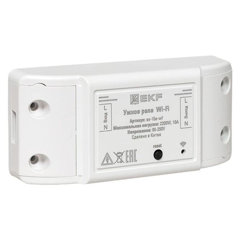 Умное реле 10А Wi-FI  Connect |ss-10a-wf| EKF — EKF
